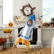 thumbnail image 4 of Uuiauoio Children's Rocket Ship Costume with Astronaut Uniform, Silver and Flame Themed Aerospace Party Wear for Halloween and Stage Performances, Polyester Space Suit for Kids , S-L Sizing Options(L）, 4 of 5