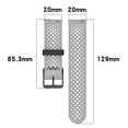thumbnail image 2 of Two-Tone Breathable Silicone Watch Strap 20mm Stylish Comfortable Durable Easy to Use, 2 of 4