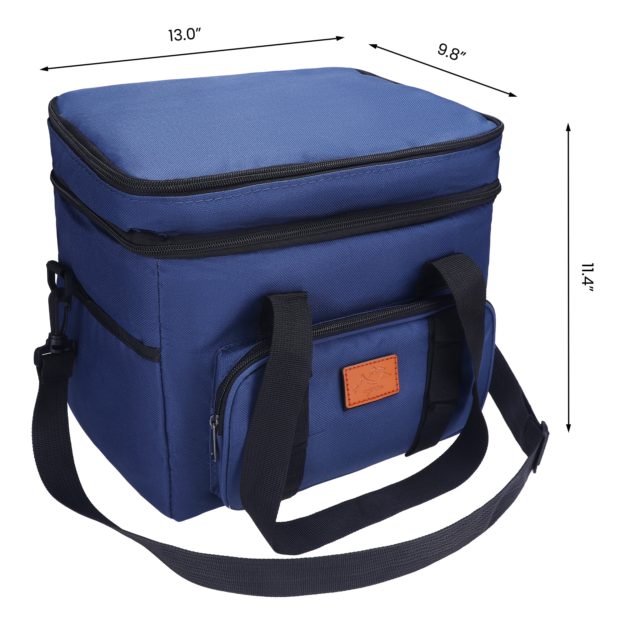 Unique Bargains Reusable Leakproof Lunch Bag for Office, Beach Navy Blue