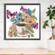 thumbnail image 3 of Pintura de diamante 5D DIY Taladro parcial con forma especial Mariposa Kaffe 30x30cm Hugtrwg Para estrenar, 3 of 9