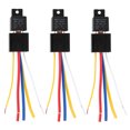 thumbnail image 4 of Module Relais Clignotant LED, Facile à Brancher et à Jouer Étanche DC12V 80A 3 Pcs Relais de Lumière, Type Plug-In Antichoc Automobile pour Automobile, 4 of 7