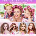 thumbnail image 4 of Rollers Hair Curlers 28Pcs Set with 18Pcs Hair Roller 3 Sizes (6 Large Rollers, 6 Medium Rollers, 6 Small Rollers) and 10 Clips for Long Medium Short Hair Volume, 4 of 7