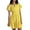 Yellow, variant on ZZwxWA Lace Eyelet Mini Dress for Women 2025 Casual V Neck Short Sleeve Smocked Waist Tiered Boho Sun Dresses