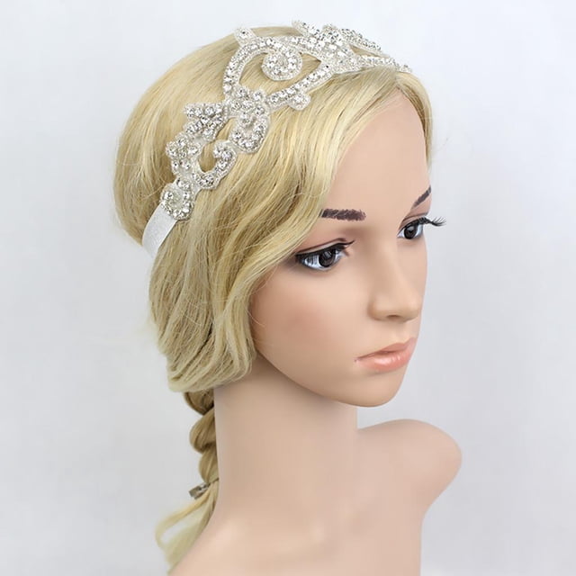 Adornos para cabellero Plumas Cristal Boda Decoración Salvador Dali Diadema Diamante
