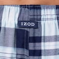 thumbnail image 4 of Pantalón de Pijama IZOD para Hombre, Cuadros Azul Marino y Celeste, Talle Grande, 4 of 5