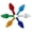 Multi-Color, variant on National Artcraft MEDIUM Twist-Style Ceramic Christmas Tree Lights for New or Vintage Ceramic Christmas Trees - 100/Pack (Crystal)