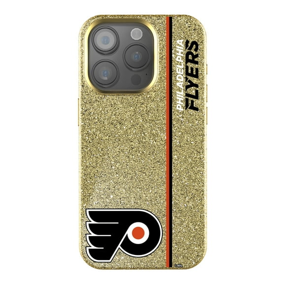 Keyscaper Gold Philadelphia Flyers Sidebar Bling iPhone Case