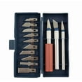 thumbnail image 3 of 16Pc Fruit Food Carving Razor Knife Set W/Blades (Exacto Blades Fits Knife), 3 of 5