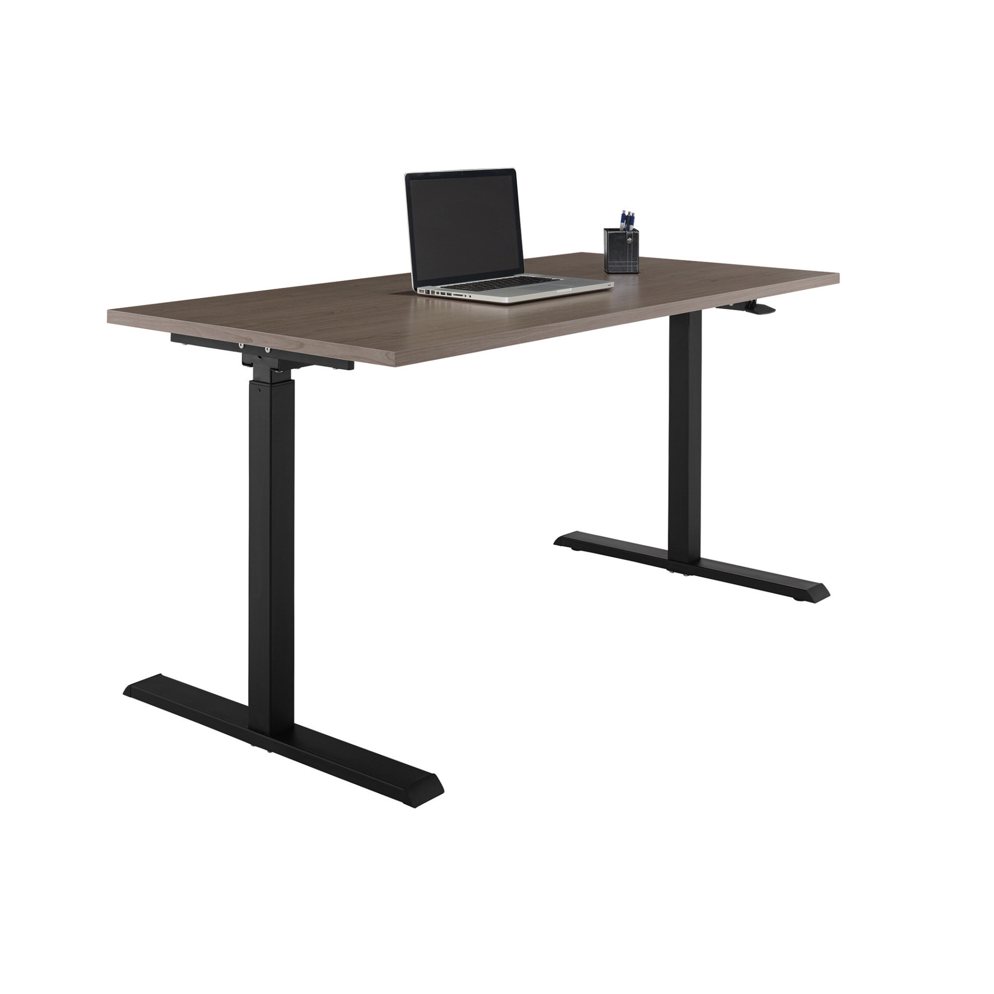 Realspace® Magellan 60"W Pneumatic Height-Adjustable Standing Desk, Gray - image 2 of 8