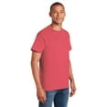 thumbnail image 5 of Gildan Short Sleeve T-Shirt for Men - 4XL Size | 50/50 Cotton/Poly Crew Neck Tee, Heather Red, 5.3 oz, 5 of 6