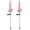 Pink, variant on Spencer 2 Pack Solar Lights Outdoor, IP65 Waterproof Solar Garden Lights Solar Powered Hyacinth Flower Lights Stake Lights for Yard Patio Pathway Decoration (Pink)