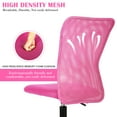 thumbnail image 5 of NiamVelo Pink Office Chair Adjustable Armless Mesh Computer Desk Chair with Lumbar Support, Ergonomic Mid Back Swivel Task Executive Chair, Pink, 5 of 8