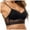 Black, variant on Women's Comfortable and Sexy Bra - Transparent Shoulder Strap, Backless, Convertible Straps