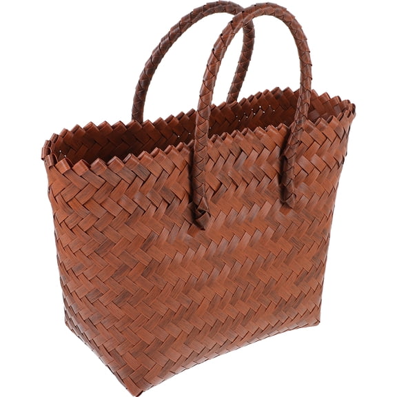 LEXSOMEO Women Tote Bag Hand-woven handbag Beach Tote Woven Handle Bag for Picnic