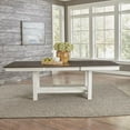 thumbnail image 6 of Brook Bay Wood Trestle Table Set in Textured White, 6 of 10