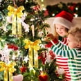 thumbnail image 5 of Moocorvic Christmas Tree Bow, Christmas Wreath Bow, Christmas Led Wreath Bow, Warm LED Lights Christmas Tree Topper For Indoor Outdoor Xmas Decoration, 5 of 6