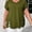 Olive Green, variant on Plus Size Tops for Women Summer Short Sleeve V Neck Criss Cross T-Shirt Tunic Casual Loose Tee Shirt (0XL-5XL）