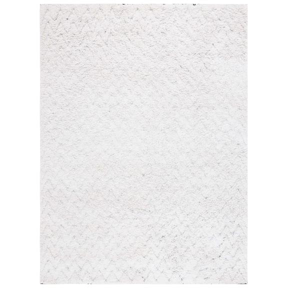 SAFAVIEH Casablanca Balfour Zig-Zag Area Rug, Ivory/Navy, 8' x 10'