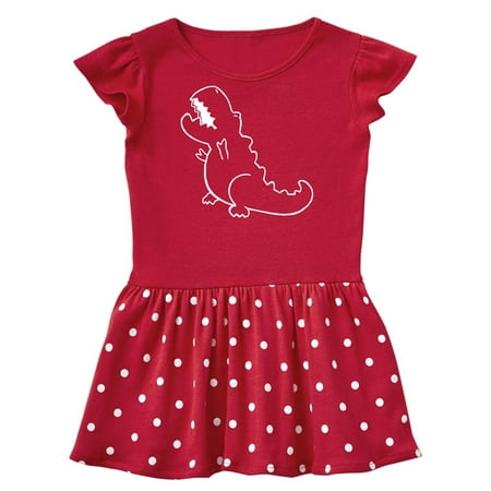 

Inktastic Pocket Dino Baby Tyrannosaurus Gift Baby Girl Dress