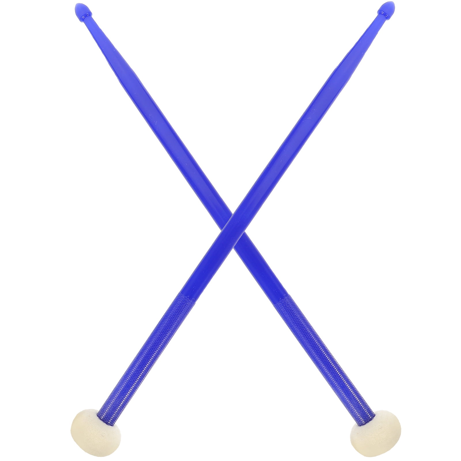 RENACLIPY Dark Double-Ended Drumsticks with Nylon and Felt Tips, 1 Pair for Versatile Drum Playing