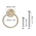 thumbnail image 2 of Uxcell Round Ring Pulls, 6Pcs Drawers Knobs Yellow Circle Drawer Handles Single Hole for Dresser Cupboard Wardrobe, 2 of 6