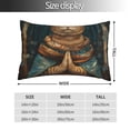 thumbnail image 2 of Salouo Surreal Meditating Cat Pattern Pillow Cases,1PC Pillow Covers with Envelope Closure Decorative Pillow Case for Bed Couch,Pillows Not Included-16"x24", 2 of 6