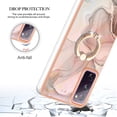 thumbnail image 6 of Compatible with Samsung Galaxy S20 FE Case, Fantastic Marble Patterned Phone Case Anti-Scratch Slim Hybrid Hard Plastic Bumper+Soft Silicone TPU with Ring Kickstand Bumper Shockproof Cover,Gold, 6 of 6