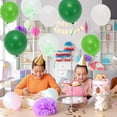 thumbnail image 6 of Unique Bargains Latex Party 10 Inch Helium Balloons with Ribbon Green White, 6 of 6