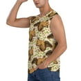 thumbnail image 3 of Fotbe Men's Retro Squirrel Print Men's Sleeveless Muscle Tank Tops Casual T-Shirts for Gym Workout Beach-XX-Large, 3 of 8