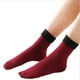 thumbnail image 5 of Minnieouse 1 par de calcetines térmicos para mujer, medias de terciopelo para clima frío, calentador de pies informal, , cómodo, grueso, rojo Vino rojo 2Conjunto, 5 of 6