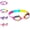 B, variant on Goggles with Eyelashes, Funny Swim Goggles, Anti-Fog No Leak Swim with Lashes, For Girls Boys