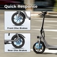 thumbnail image 3 of YareYi JS3 Foldable Electric Scooter for Adults with Seat, 650W Peak Adult Electric Scooter with Basket, 20 MPH, 20-Mile, UL 2272 Certified, 3 of 8