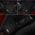 thumbnail image 3 of 3W Floor Mats for Jeep Compass 2017- 2023 Full Set Front and Rear 2 Rows seat Floor Liner with All Weather Odorless TPE (New Body Style Only), Black, 3 of 5