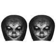 thumbnail image 2 of DLMCUH Halloween Car Headrest Covers, Scary Face Printed Car Seat Decor for Auto Interior Decoration ,2 Pcs, 2 of 3