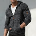 thumbnail image 2 of Zedker Men's Lightweight Zipper Hoodie Sweatshirt Jacket Winter Coat Light Thin Insulated Jacket Gray XXL, 2 of 7