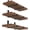 Black 6Pack, variant on 12 Inch Heavy Duty Floating Shelf Bracket, Wall Mounting Industrial Black Shelf Brackets, 1/5 Inch Thick Iron Metal Brackets for Shelves 6 Packs