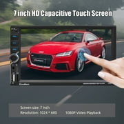 ESSGOO Wireless 7 Car Stereo Apple Carplay & Android Auto, 5.0 Bluetooth Car Radio Receiver, Mirror Link,Supported Rear Camera FM Radio Type-C/USB Fast Charging