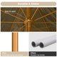 thumbnail image 4 of 6 Ft Thatched Tiki Umbrella Hawaiian Style Sun Shade UV30+ Protection 2 Packs, 4 of 9
