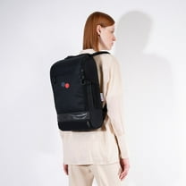 Pinqponq Cubik Bag Everyday Unisex Backpack with Padded Interior Compartments for 15” Laptop, Black