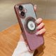 thumbnail image 3 of Funda magnética con purpurina para iPhone 16, compatible con MagSafe, protección total, delgada, a prueba de golpes y arañazos, con protector de lente de cámara y red antipolvo para mujer, 3 of 7