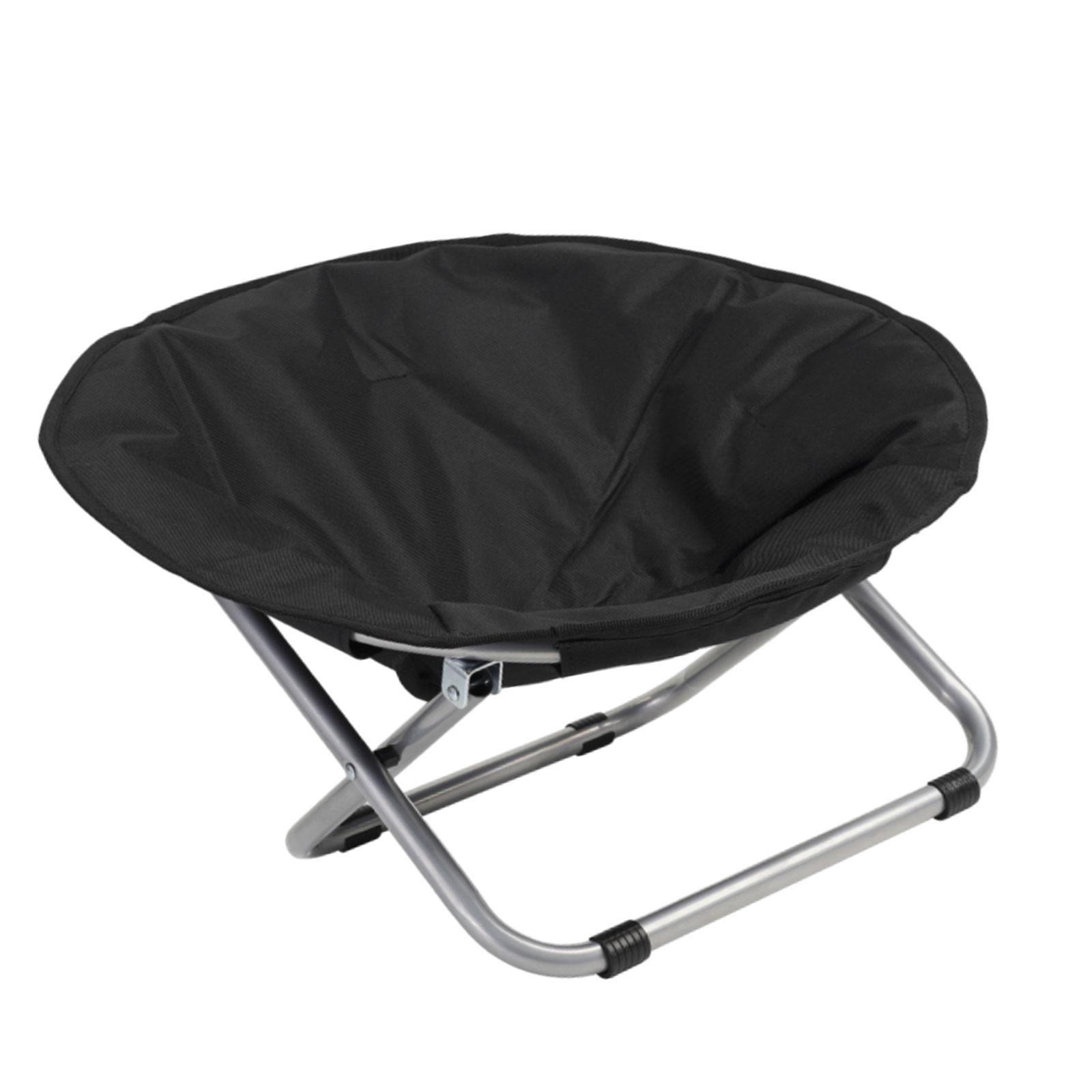 Bvdfgk Elevated Cat Bed Foldable Elevated Dog Bed Pet Furniture Adjustable Height Metal Black