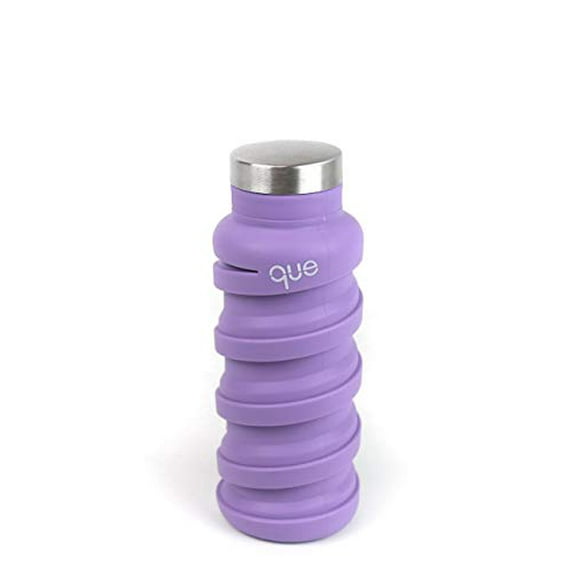 que Bottle - Fashionable & Collapsible 12oz Water Bottle (Violet Purple)