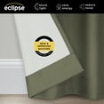 thumbnail image 4 of Eclipse Kendall Modern Blackout Curtains, 54 In Long x 42 In Wide, Artichoke, Sold as a Single Curtain Panel, 4 of 7
