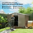 thumbnail image 4 of Outsunny 9.1'x 6.4' x 6.3' Garden Storage Shed w/ Steel Foundation Kit, 4 of 10