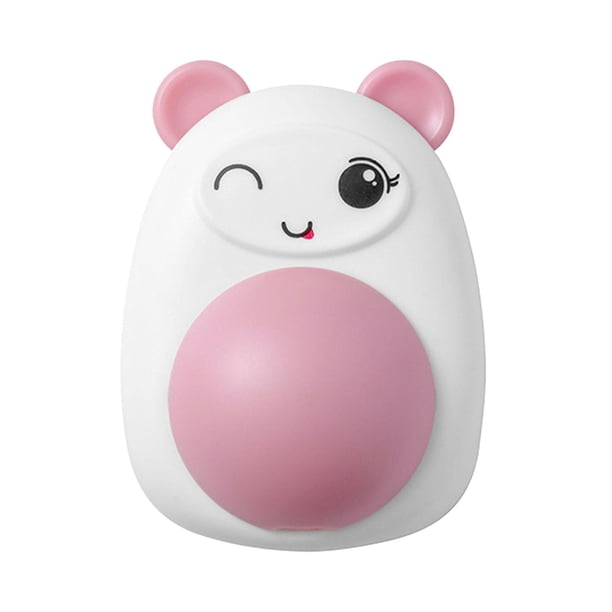 Juguete interactivo con pelota de hierba gatera para gatos, juguete para la dentición. Oso Rosa
