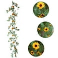 thumbnail image 1 of CreativeArrowy Ivy Artificial Sunflower Rattan Wall Hanging Flower Vine Garland Decor Home Garden Wedding Simulation Living Room Vines, 1 of 14