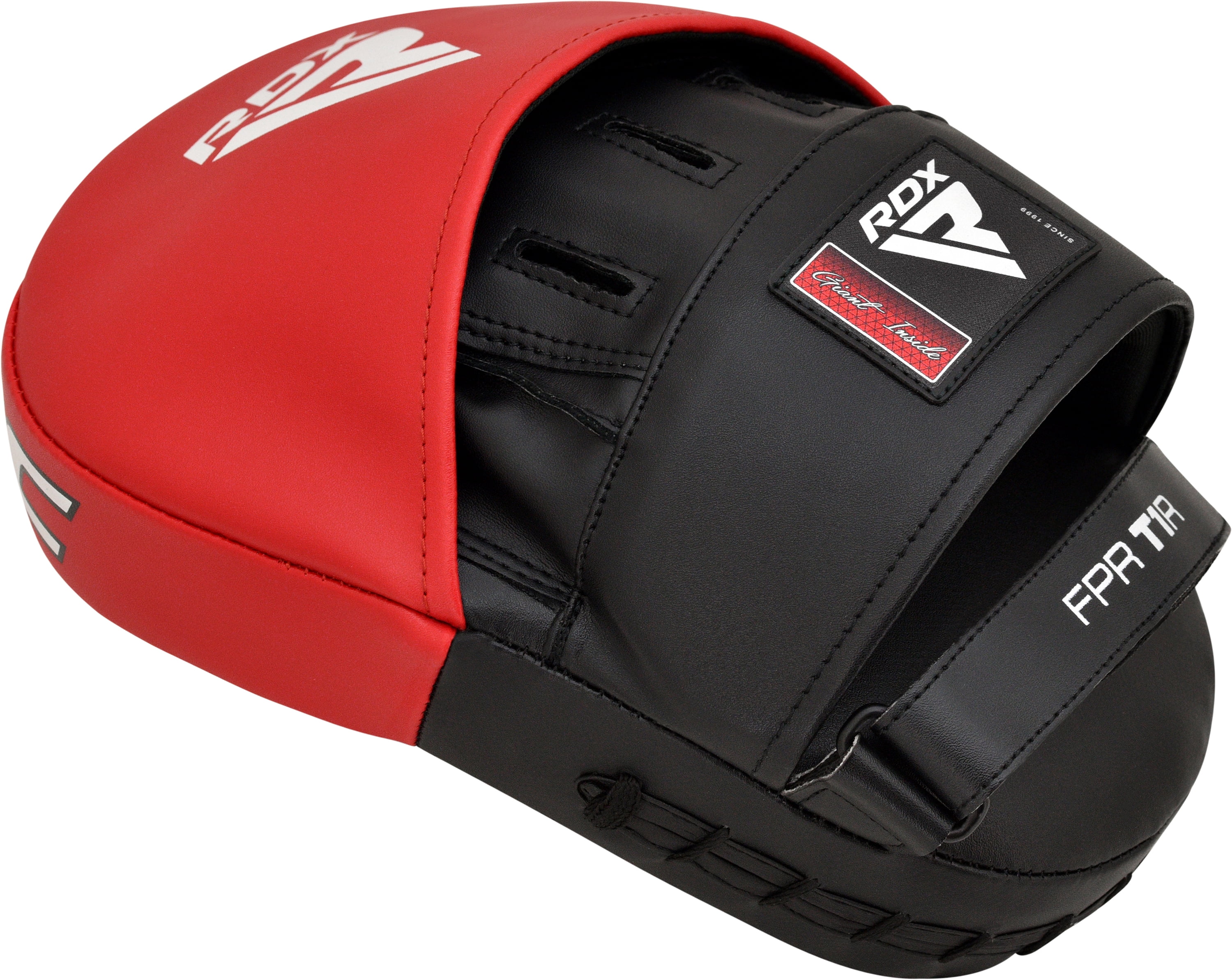 RDX Boxing Gloves and Pads Set, Maya Hide Leather Hook and Jab Curved Focus Mitts Punching Gloves for MMA, Muay Thai, Kickboxing Coaching, Martial Arts, Hand Target Strike Shield