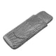 thumbnail image 3 of Estuche para cigarros Elegante estilo vintage Patrón tejido Cuero Portátil 2 porta cigarros Estuche plateado, 3 of 10