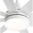 thumbnail image 4 of Breezary Archer 72 in. Integrated LED Indoor White Ceiling Fans with Light and Remote Control Included, 4 of 6