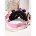 thumbnail image 2 of 1pc Unisex Multicolor Water Transfer Printing Anti-Fog Ski Goggles, Outdoor Windproof Sand-Proof Sport Cycling Eyewear With Colorful Lens, 2 of 5